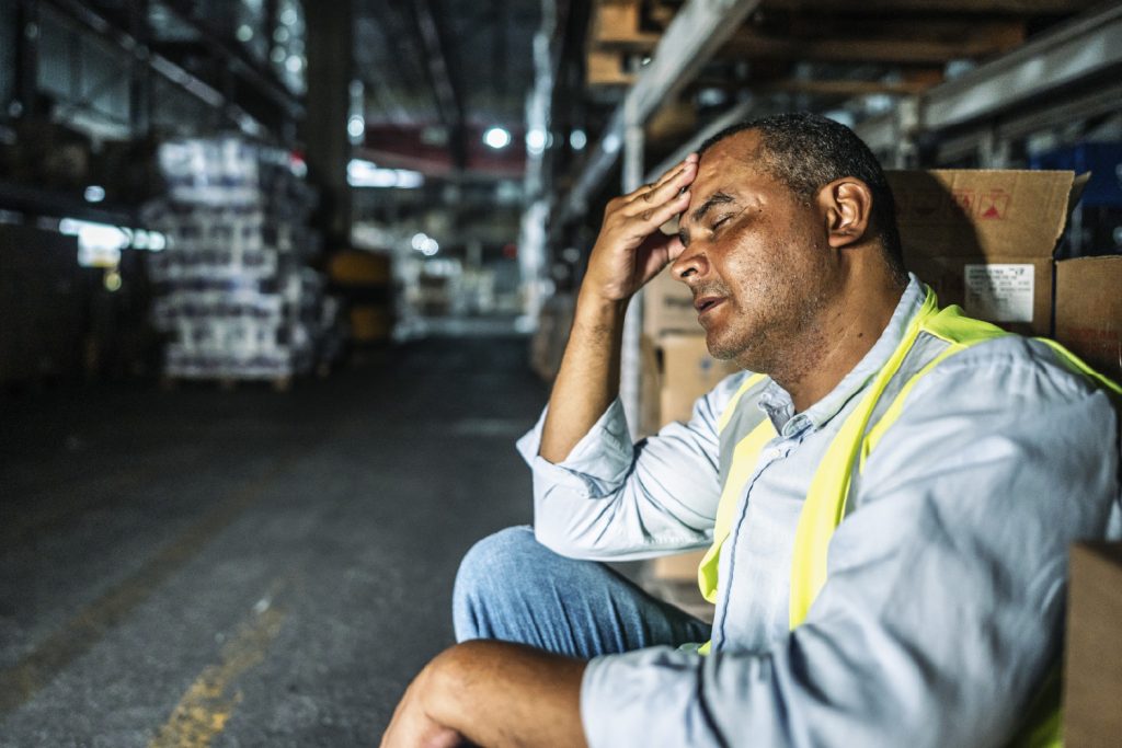 Trabajador en el Día del Trabajo