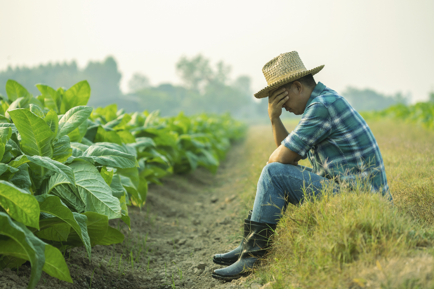 En la imagen vemos a una persona preocupada porque trabaja con altos riesgos y no tiene un seguro de vida ley.