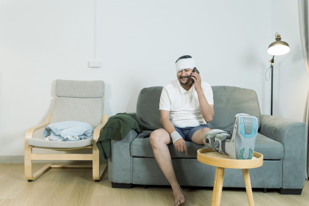 Hombre con incapacidad temporal cubierto por SOAT