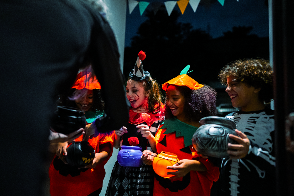 Niños en Halloween